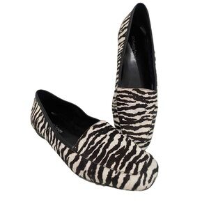 Donald J. Pliner Black and White Zebra Loafer